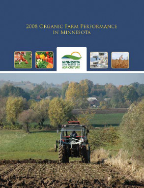 Photo of the cover of the 2008 Organic Farm Performance in Minnesota report